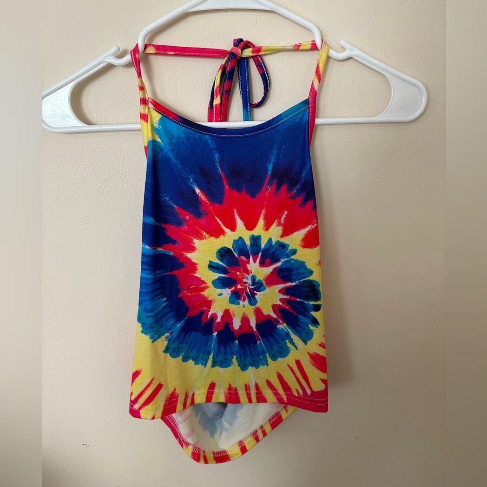 tie dye halter top